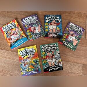 6 captain underpants book bundle